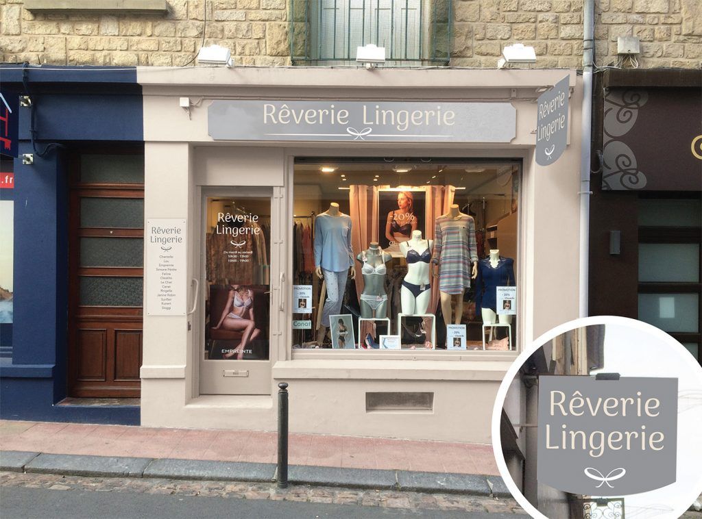 Enseigne - Boutique Rêverie Lingerie - Dinard