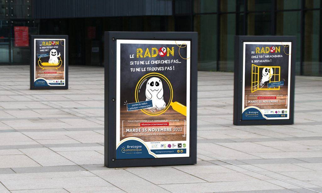 Affiche - Campagne sur le Radon Communauté de communes Bretagne romantique